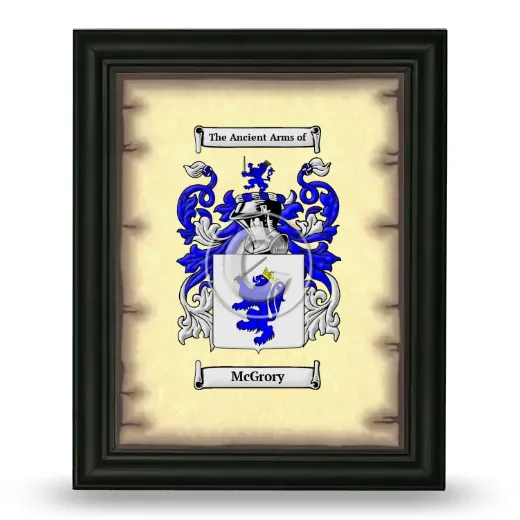 McGrory Coat of Arms Framed - Black