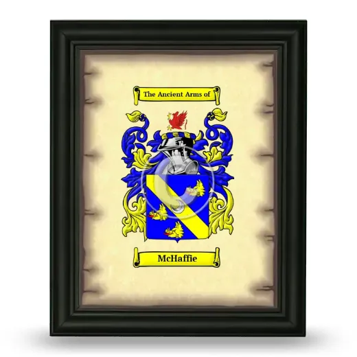 McHaffie Coat of Arms Framed - Black