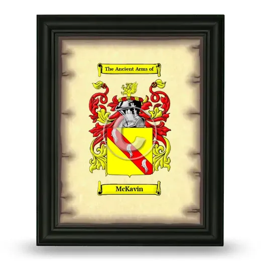 McKavin Coat of Arms Framed - Black