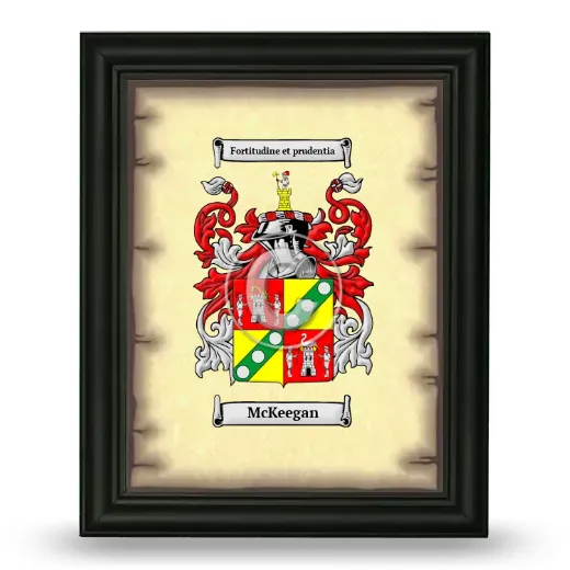 McKeegan Coat of Arms Framed - Black