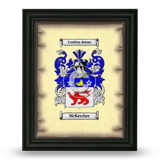 McKercher Coat of Arms Framed - Black