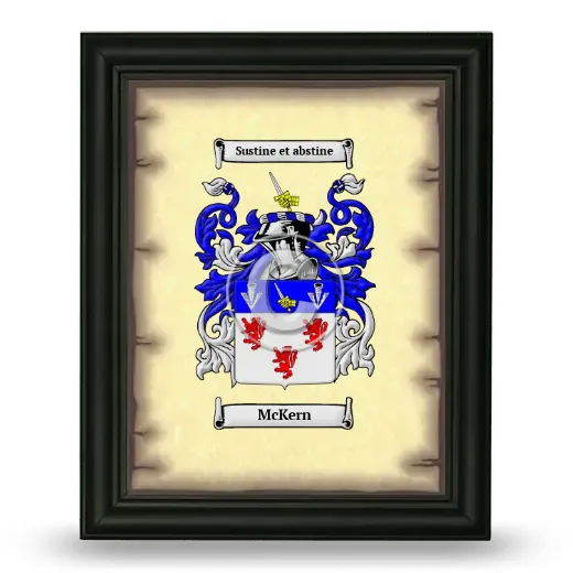 McKern Coat of Arms Framed - Black