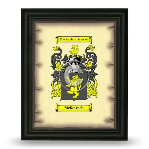 McKetrech Coat of Arms Framed - Black