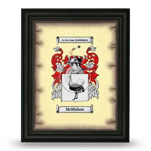 McMahon Coat of Arms Framed - Black