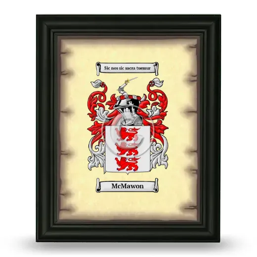 McMawon Coat of Arms Framed - Black