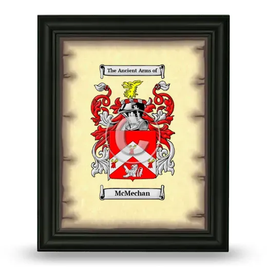 McMechan Coat of Arms Framed - Black