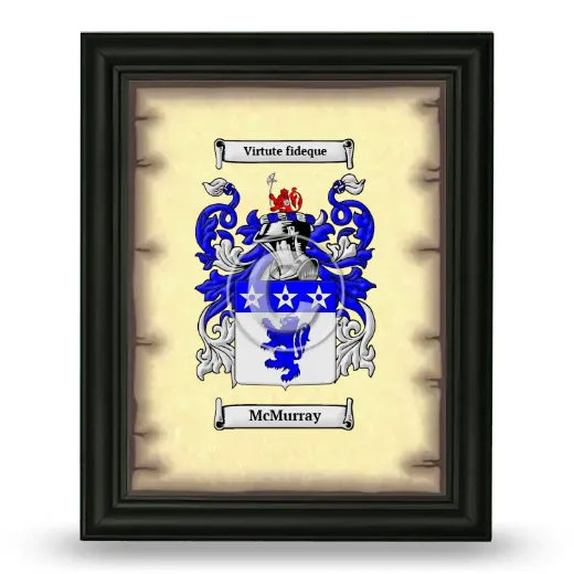McMurray Coat of Arms Framed - Black