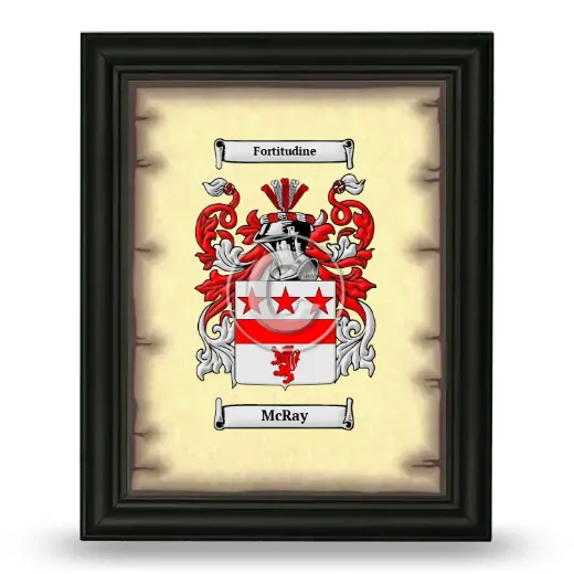 McRay Coat of Arms Framed - Black