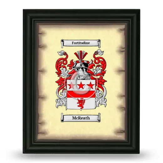 McReath Coat of Arms Framed - Black