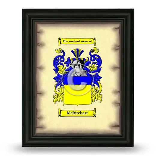 McRitchart Coat of Arms Framed - Black