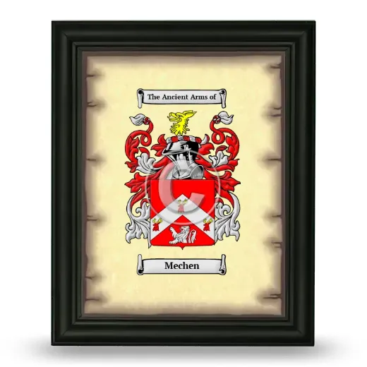 Mechen Coat of Arms Framed - Black