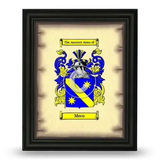 Meco Coat of Arms Framed - Black