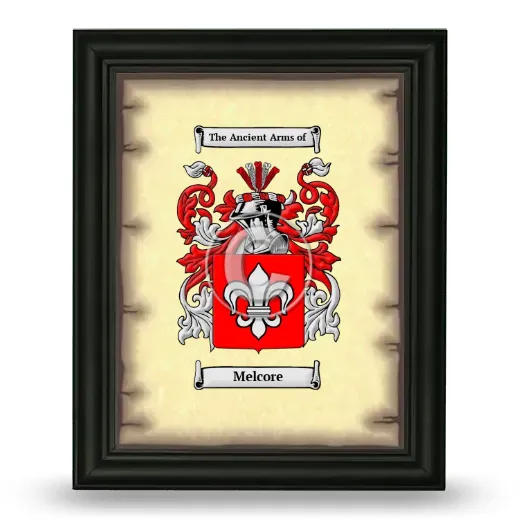 Melcore Coat of Arms Framed - Black