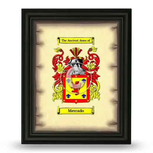 Mercado Coat of Arms Framed - Black