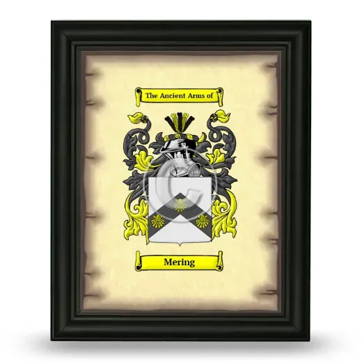 Mering Coat of Arms Framed - Black