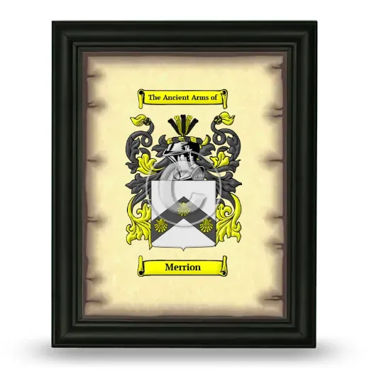 Merrion Coat of Arms Framed - Black