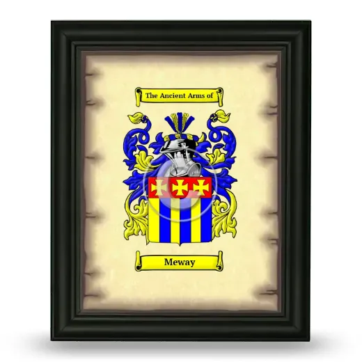 Meway Coat of Arms Framed - Black