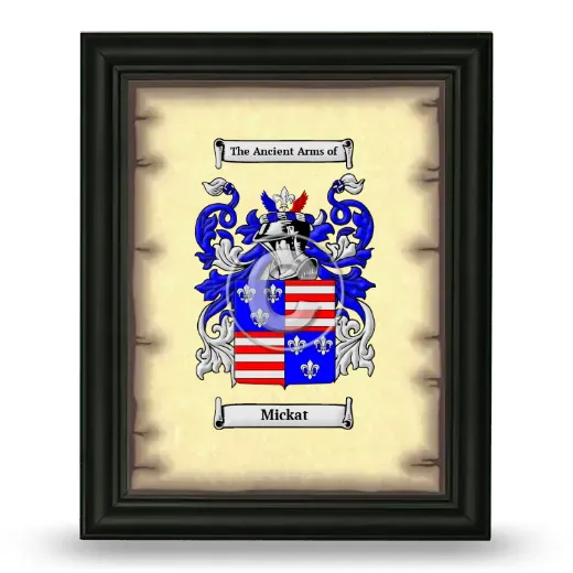 Mickat Coat of Arms Framed - Black