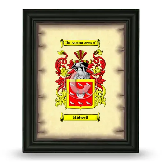 Midwell Coat of Arms Framed - Black