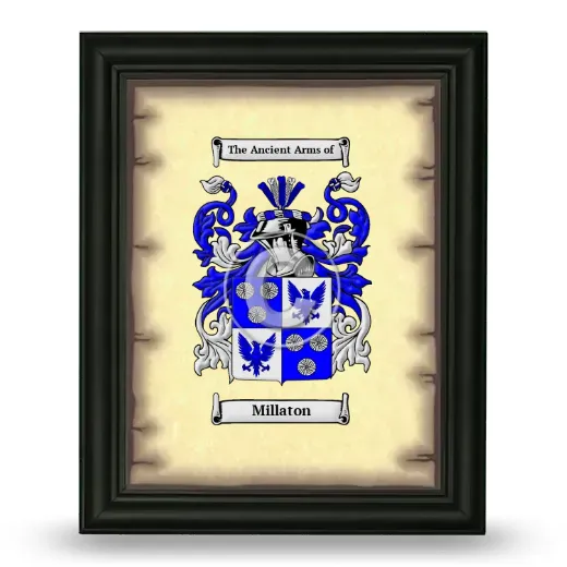 Millaton Coat of Arms Framed - Black