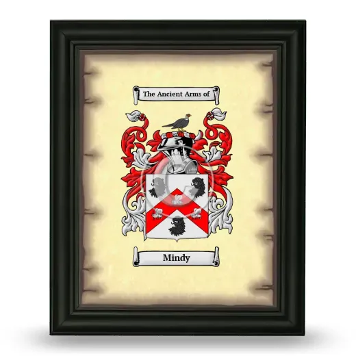 Mindy Coat of Arms Framed - Black