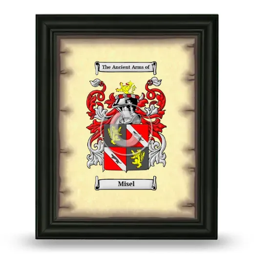 Misel Coat of Arms Framed - Black