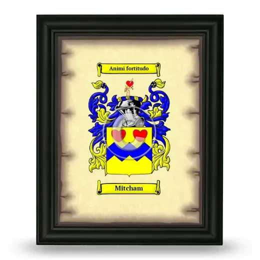 Mitcham Coat of Arms Framed - Black