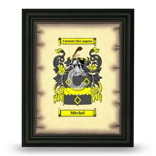 Mitchel Coat of Arms Framed - Black