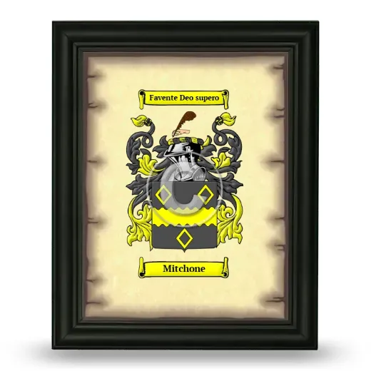Mitchone Coat of Arms Framed - Black