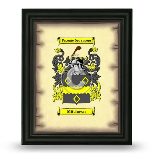 Mitchown Coat of Arms Framed - Black