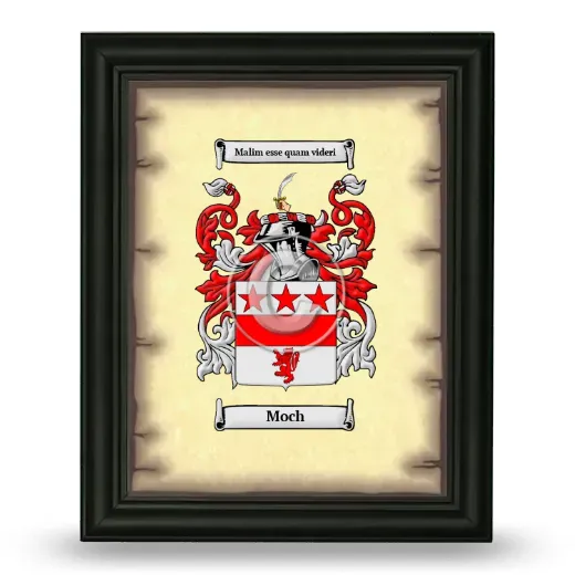 Moch Coat of Arms Framed - Black