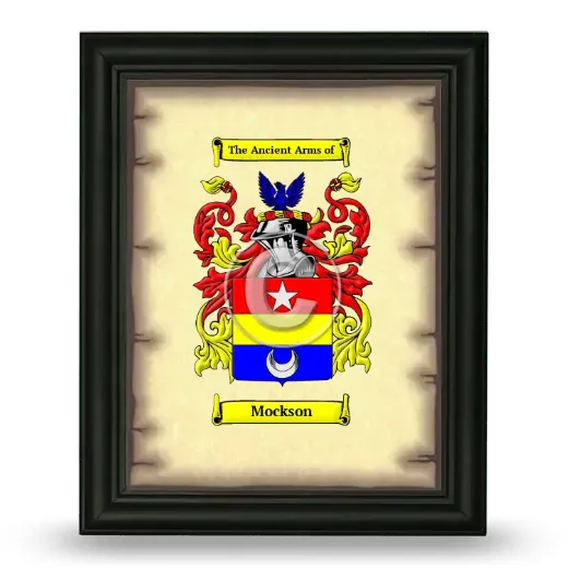 Mockson Coat of Arms Framed - Black