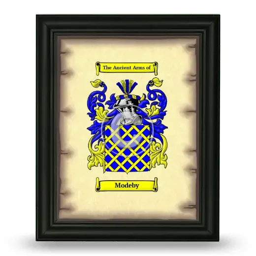Modeby Coat of Arms Framed - Black