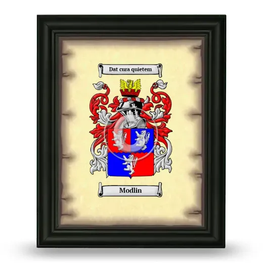 Modlin Coat of Arms Framed - Black