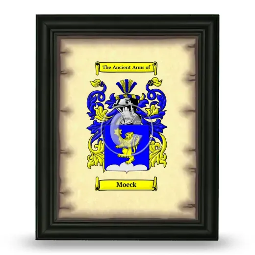 Moeck Coat of Arms Framed - Black