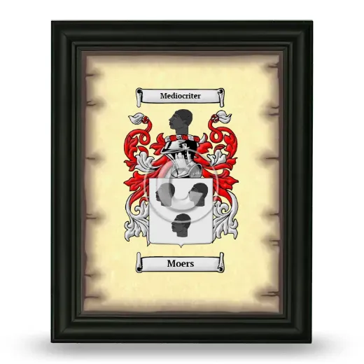 Moers Coat of Arms Framed - Black
