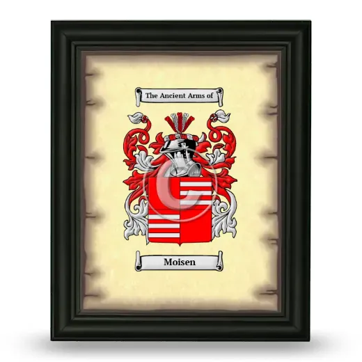 Moisen Coat of Arms Framed - Black