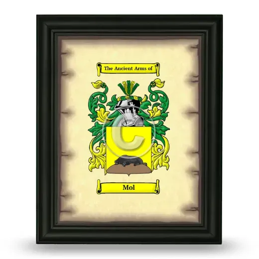 Mol Coat of Arms Framed - Black