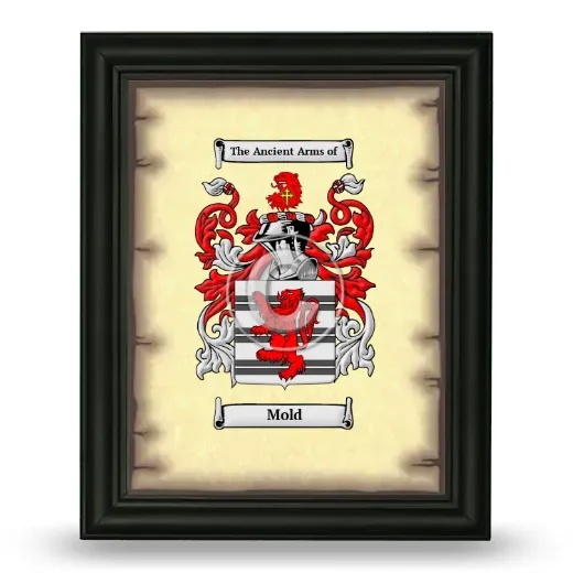 Mold Coat of Arms Framed - Black