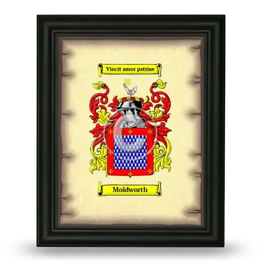 Moldworth Coat of Arms Framed - Black