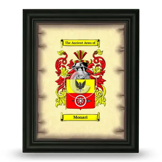Monari Coat of Arms Framed - Black