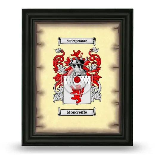 Moncreiffe Coat of Arms Framed - Black