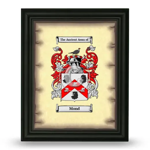 Mond Coat of Arms Framed - Black