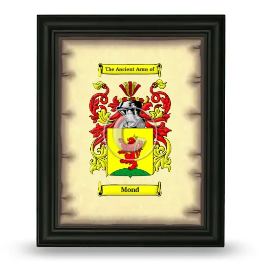 Mond Coat of Arms Framed - Black