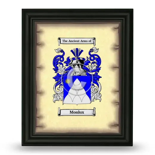 Monlux Coat of Arms Framed - Black