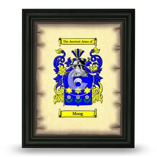 Moog Coat of Arms Framed - Black