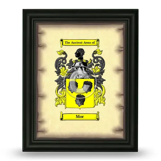 Mor Coat of Arms Framed - Black
