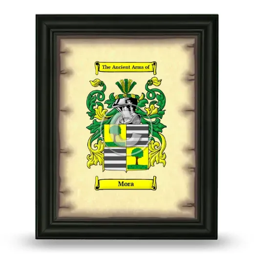 Mora Coat of Arms Framed - Black