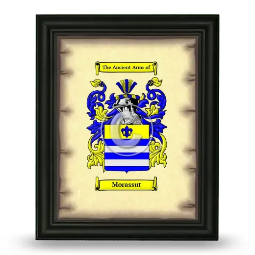 Morassut Coat of Arms Framed - Black