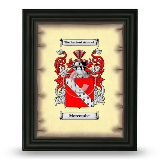 Morcombe Coat of Arms Framed - Black